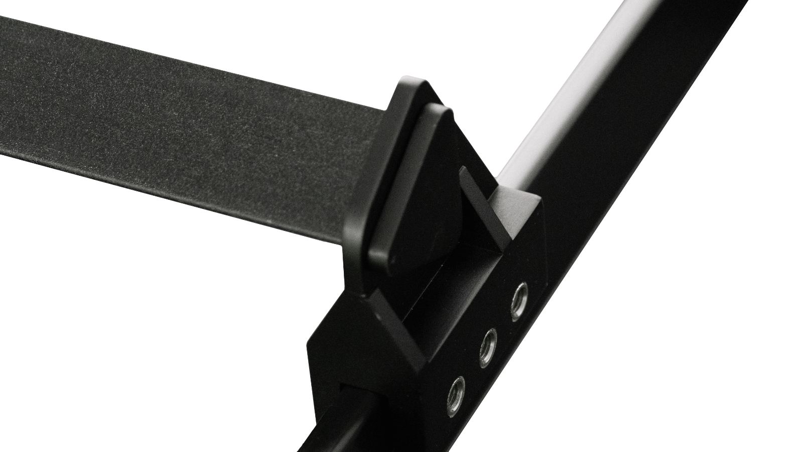 Universal Clamp seated on the rail